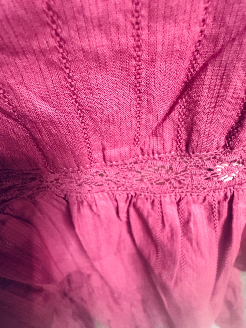 Boho Tiered Sleeveless Dress in Deep Raspberry - Picture 5 of 6